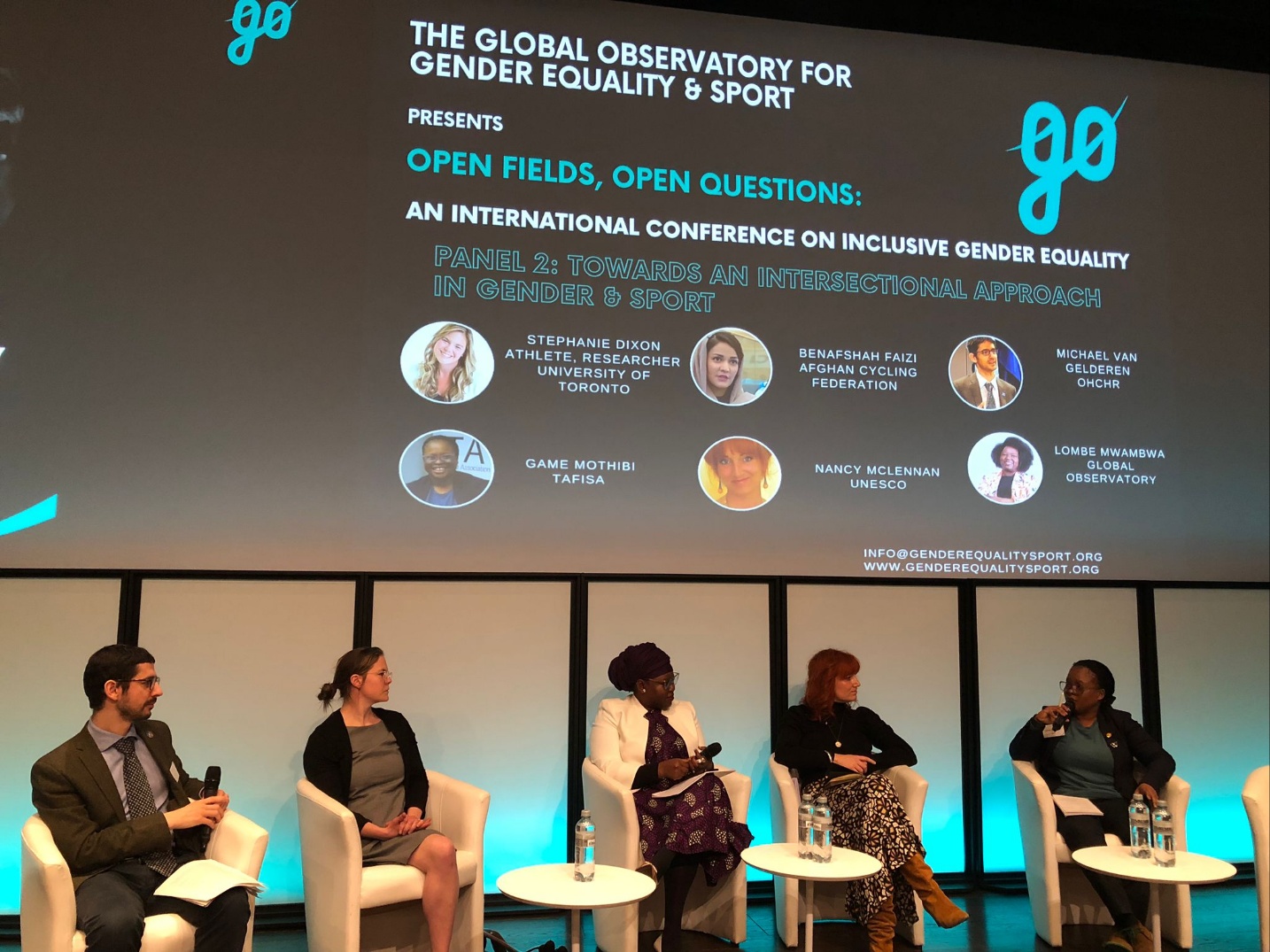 A group of Activists at the Global Observatory for Gender Equality & Sport's 